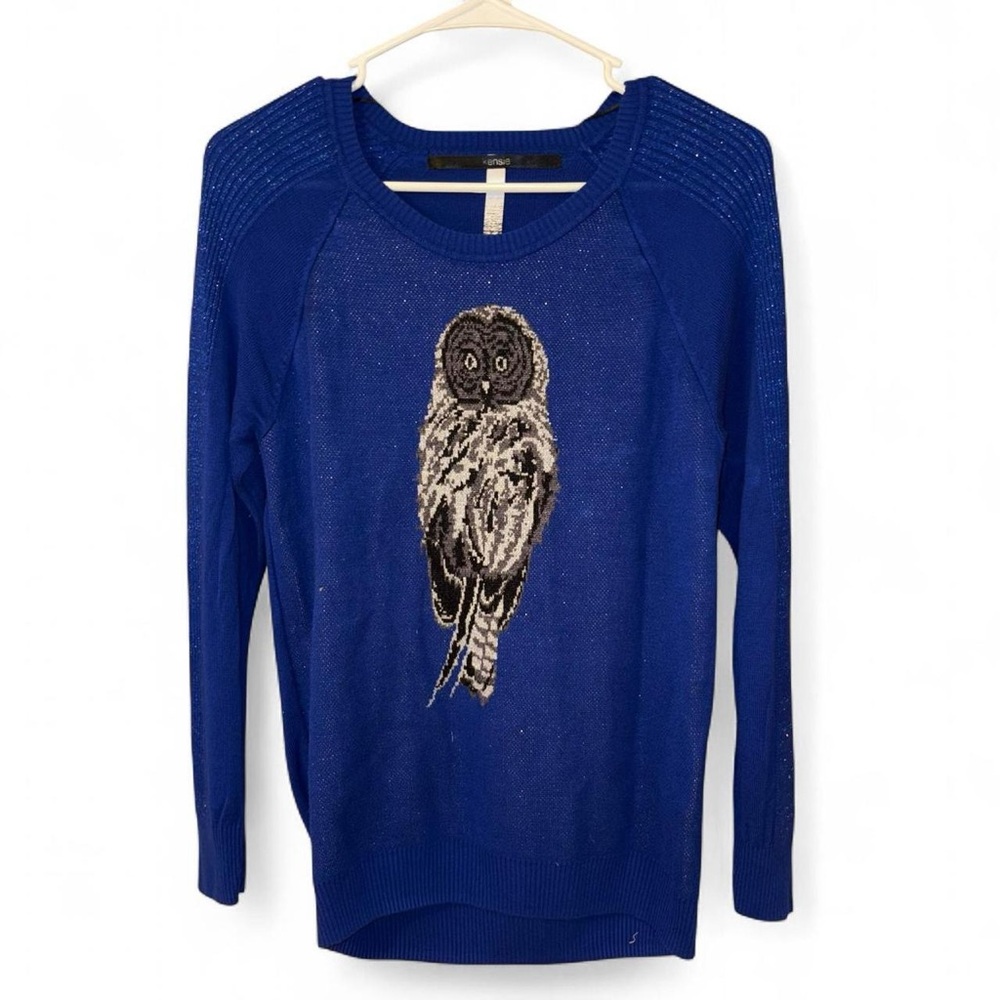 Kenzie Royal Blue Owl Sweater